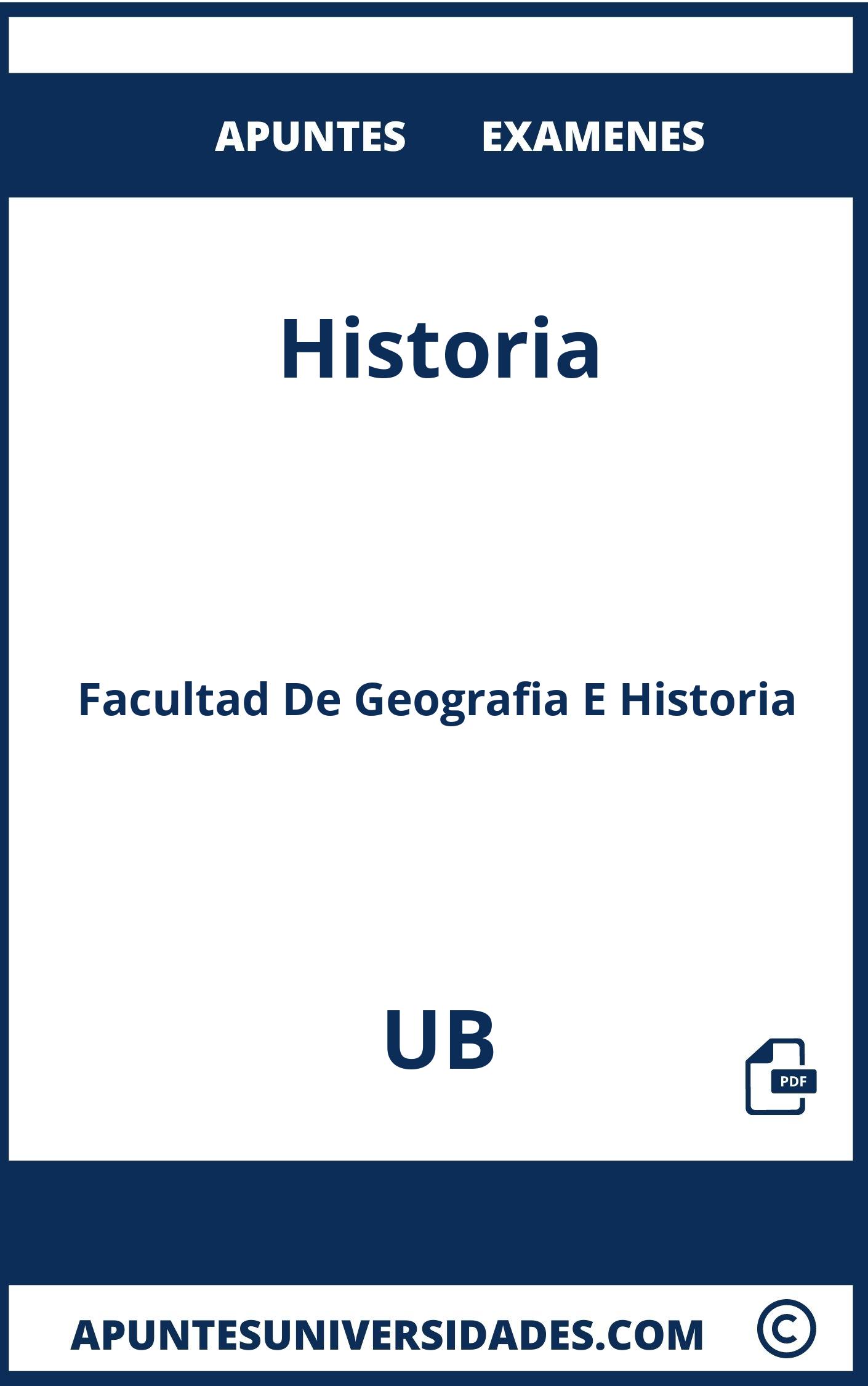 Historia UB Examenes Apuntes