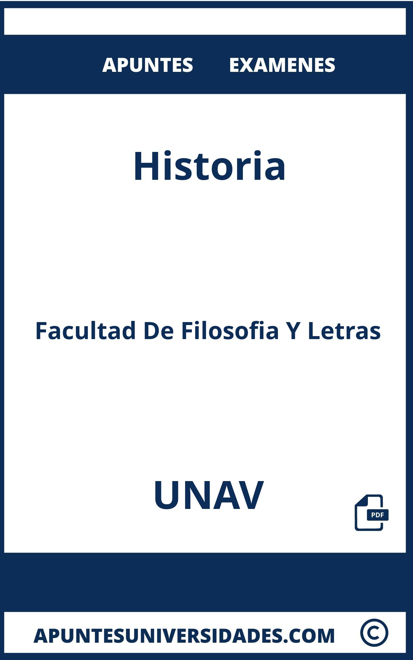 Examenes y Apuntes de Historia UNAV