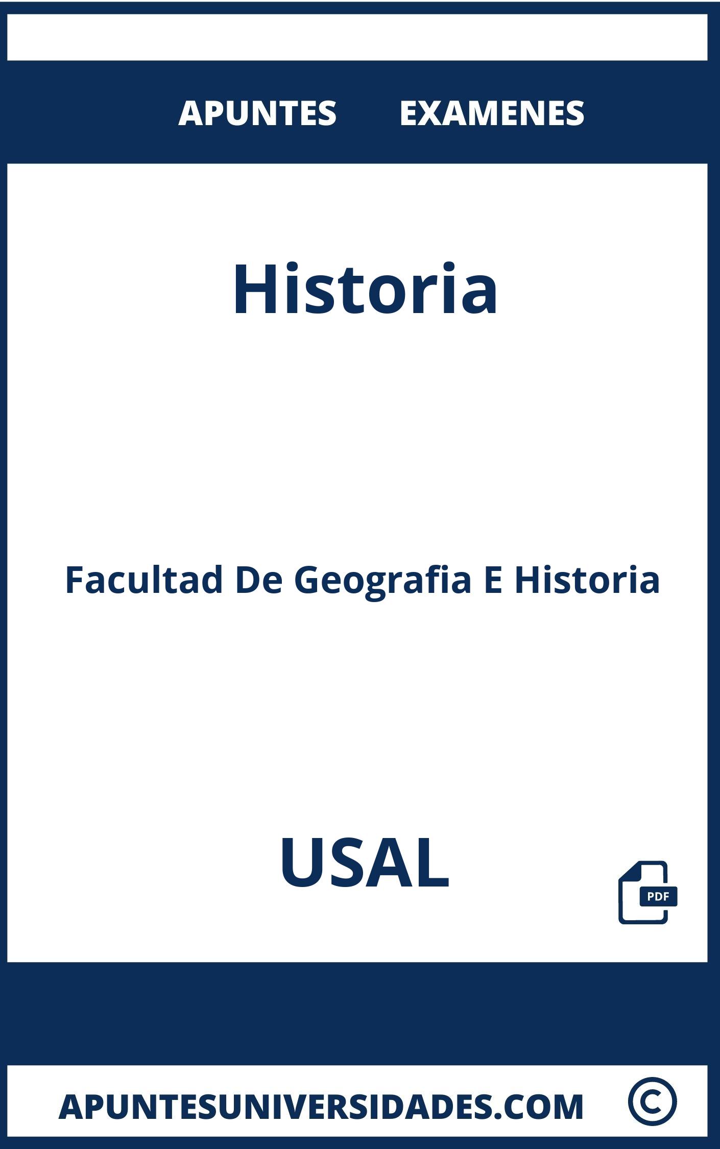 Apuntes y Examenes Historia USAL