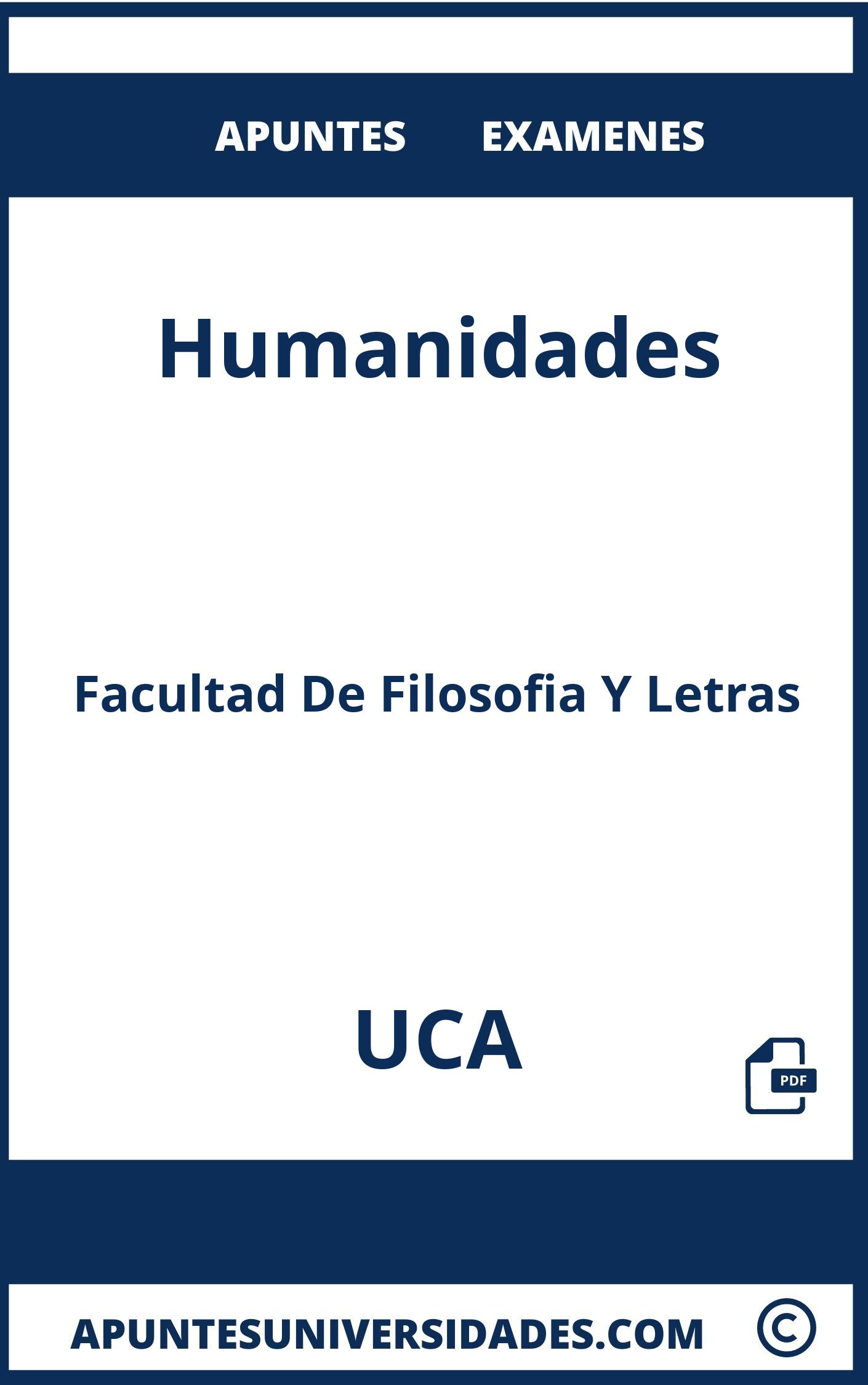 Apuntes Examenes Humanidades UCA