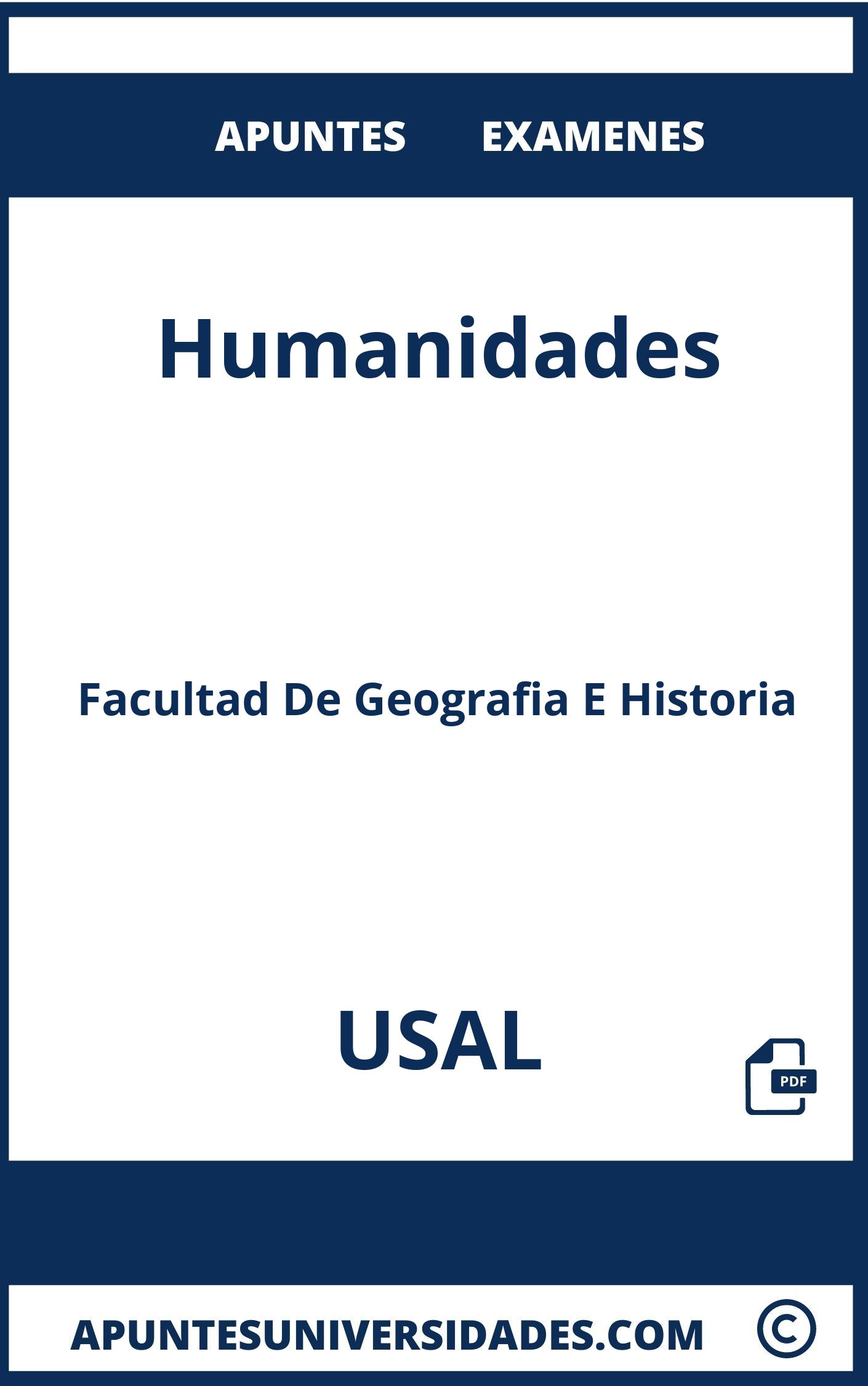 Humanidades USAL Examenes Apuntes