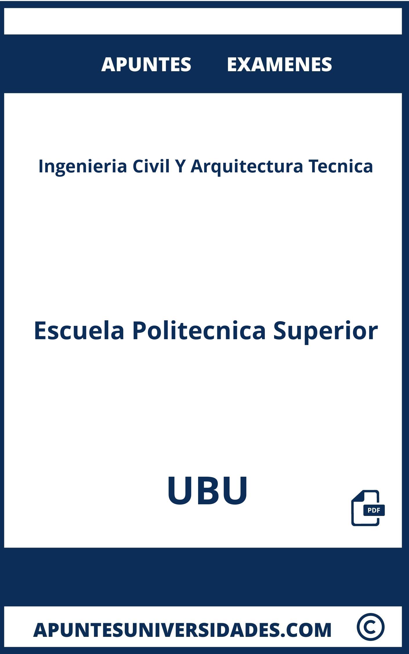 Examenes y Apuntes Ingenieria Civil Y Arquitectura Tecnica UBU