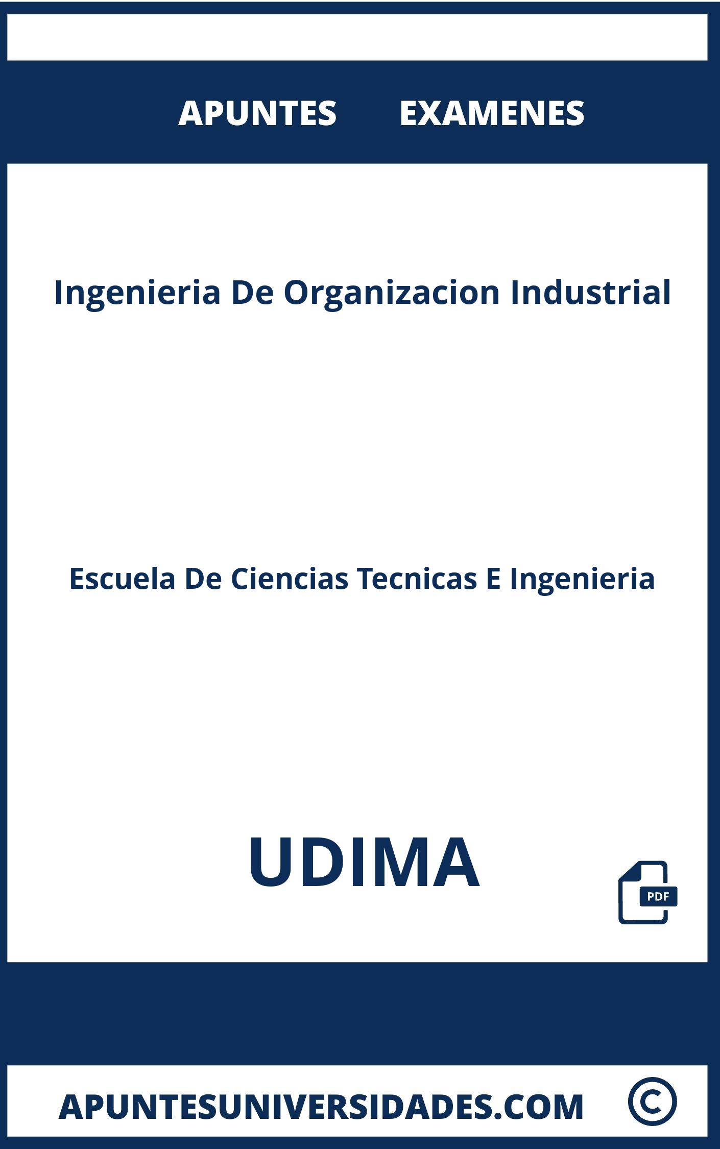 Examenes y Apuntes de Ingenieria De Organizacion Industrial UDIMA