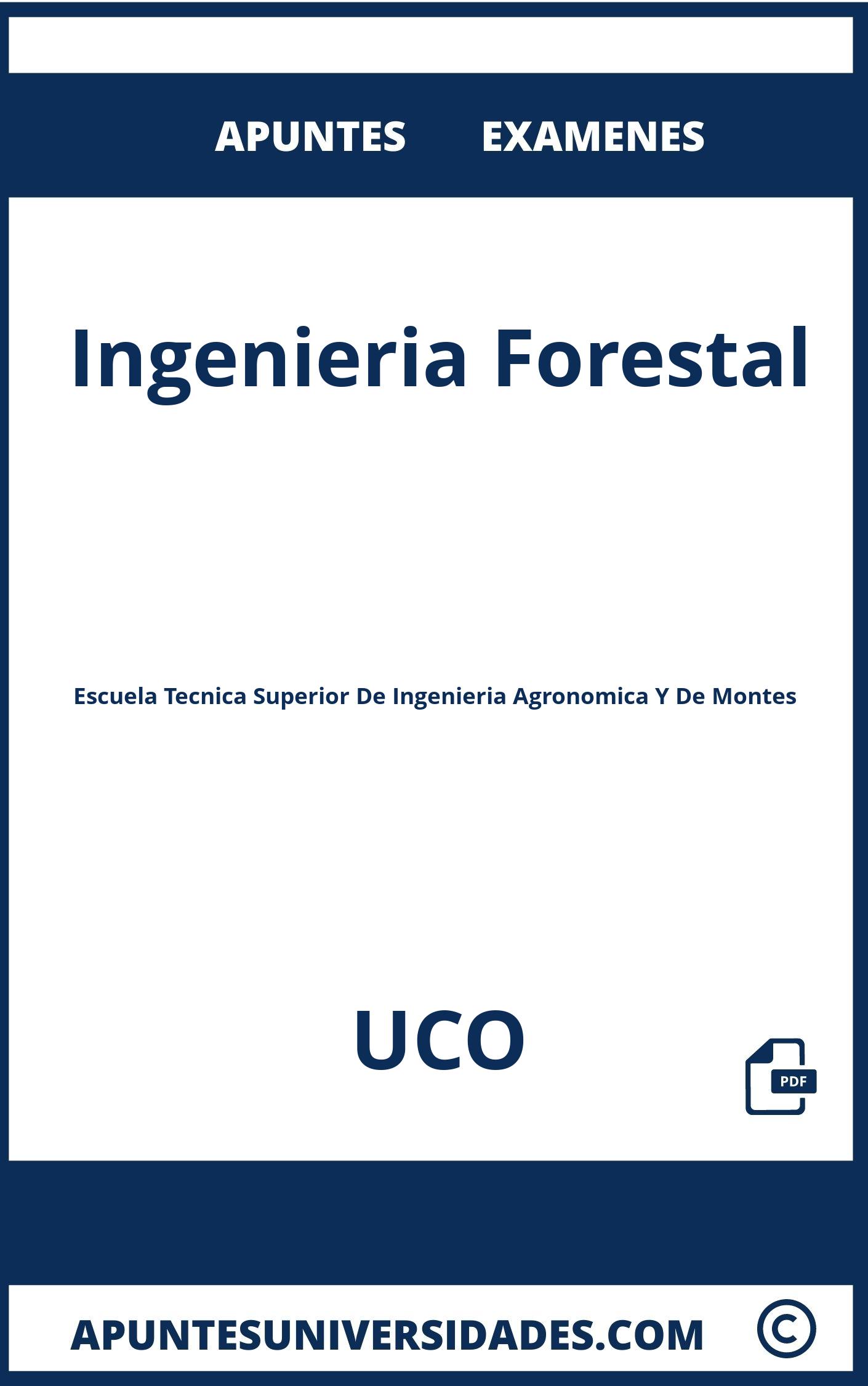Apuntes y Examenes Ingenieria Forestal UCO