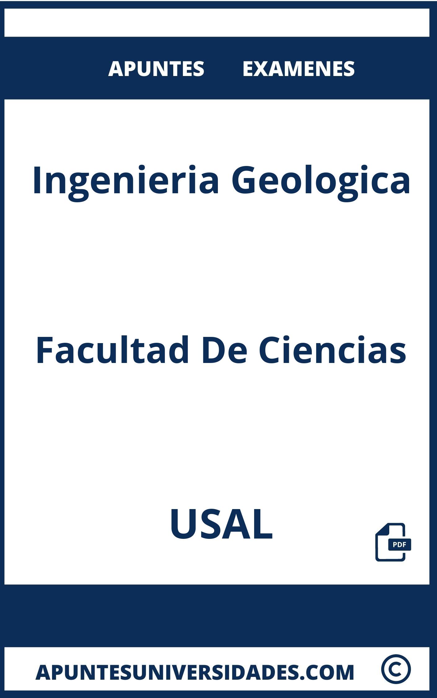 Ingenieria Geologica USAL Examenes Apuntes
