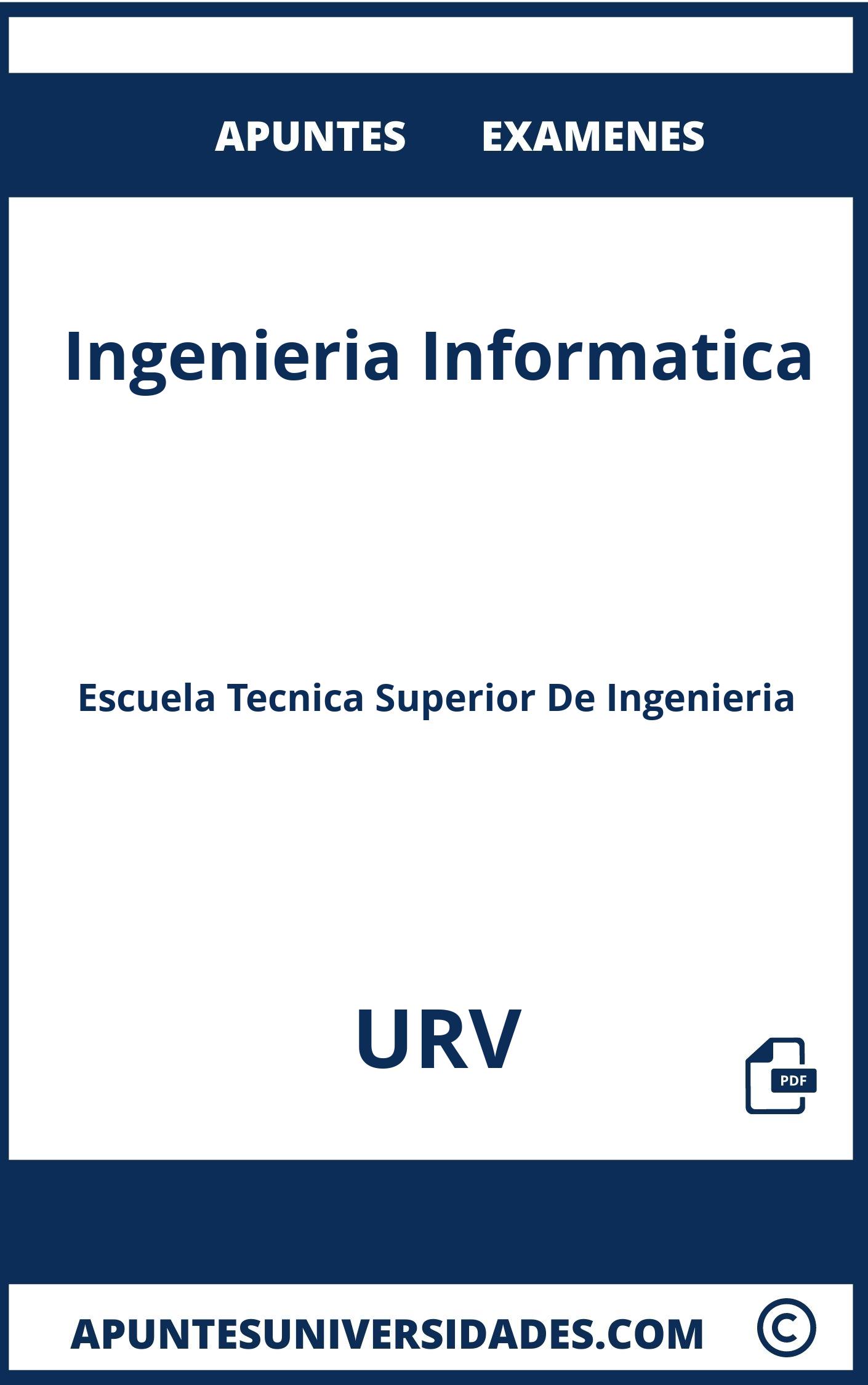 Ingenieria Informatica URV Examenes Apuntes