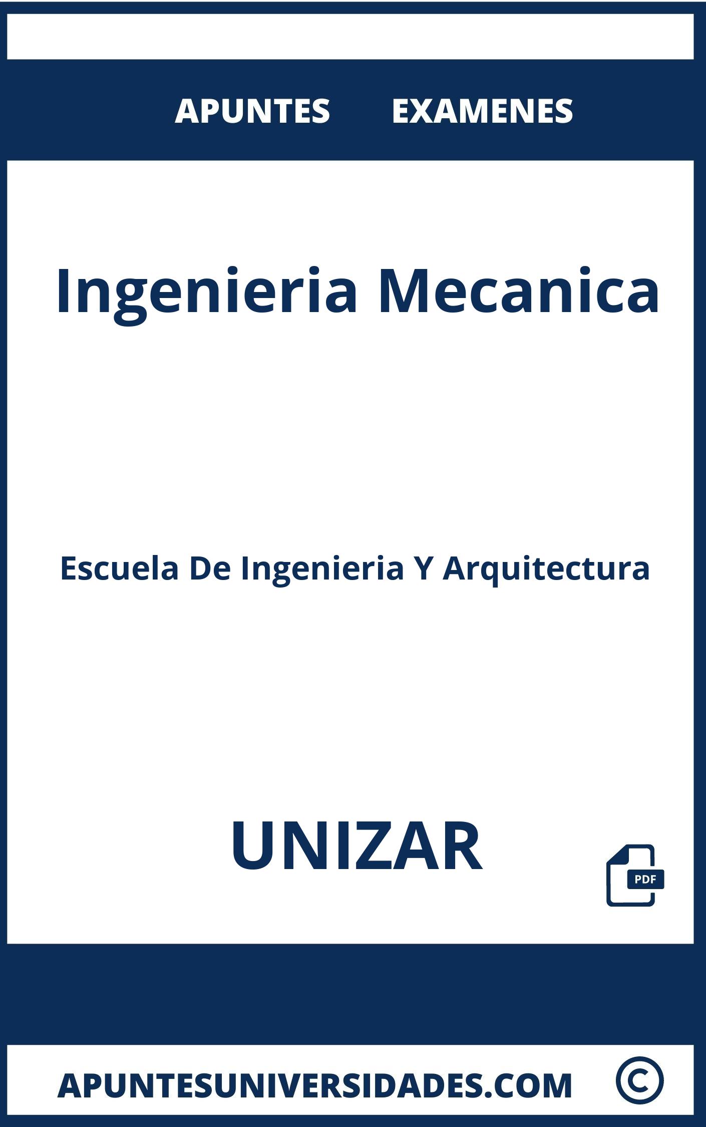 Apuntes Examenes Ingenieria Mecanica UNIZAR