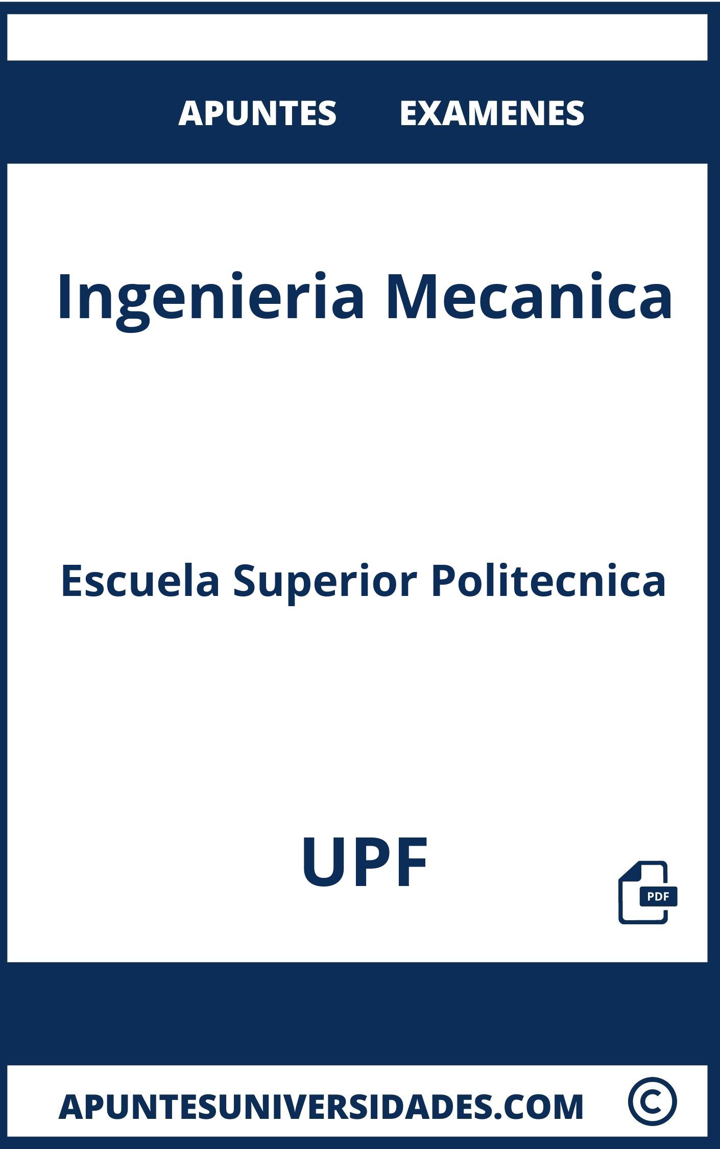 Examenes y Apuntes de Ingenieria Mecanica UPF