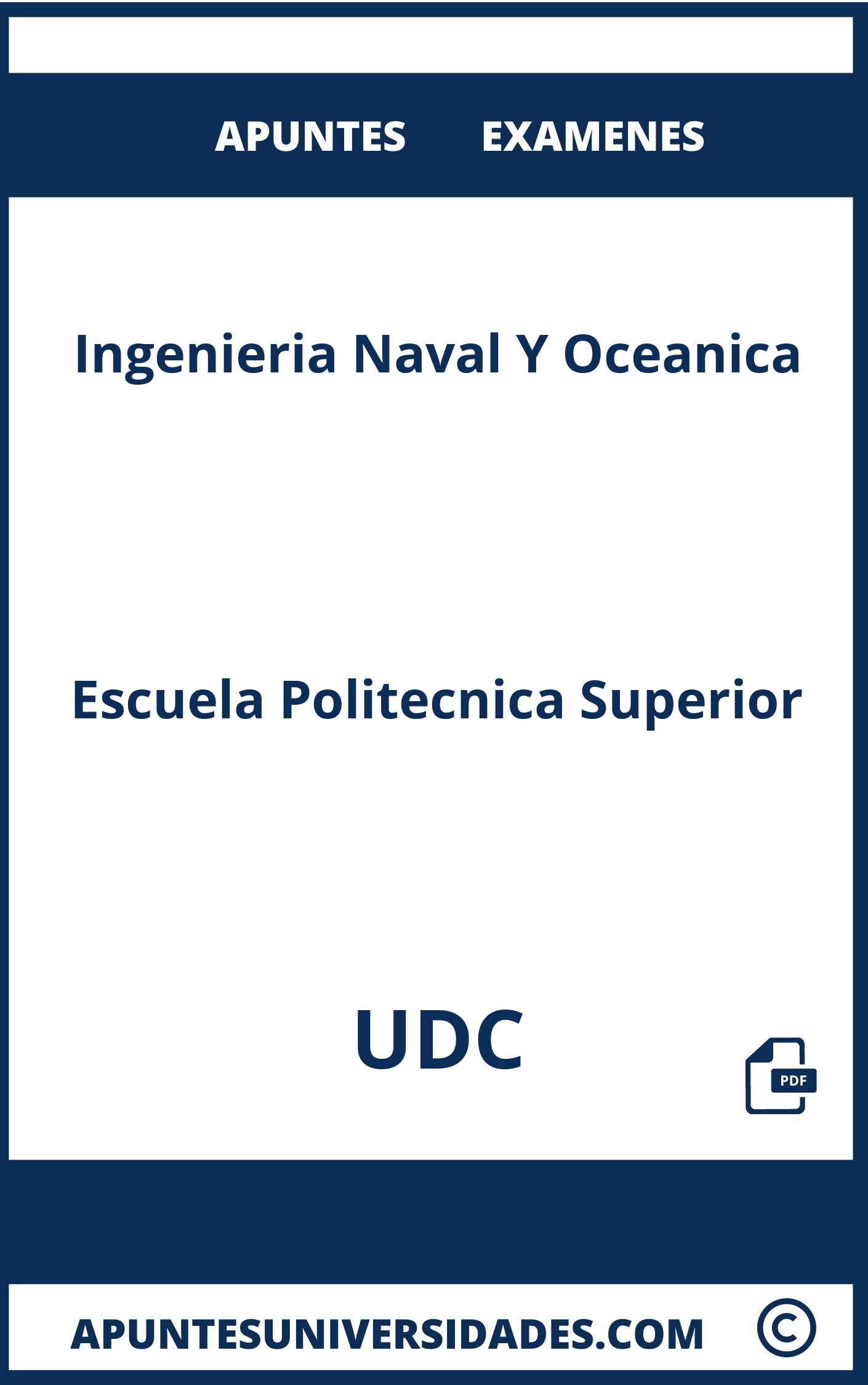 Ingenieria Naval Y Oceanica UDC Examenes Apuntes