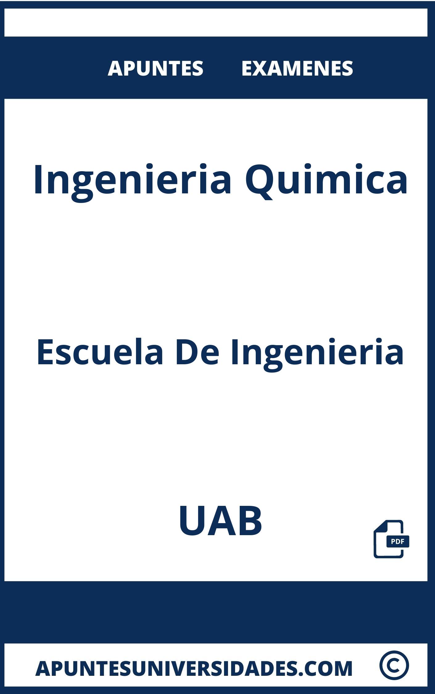 Apuntes y Examenes de Ingenieria Quimica UAB