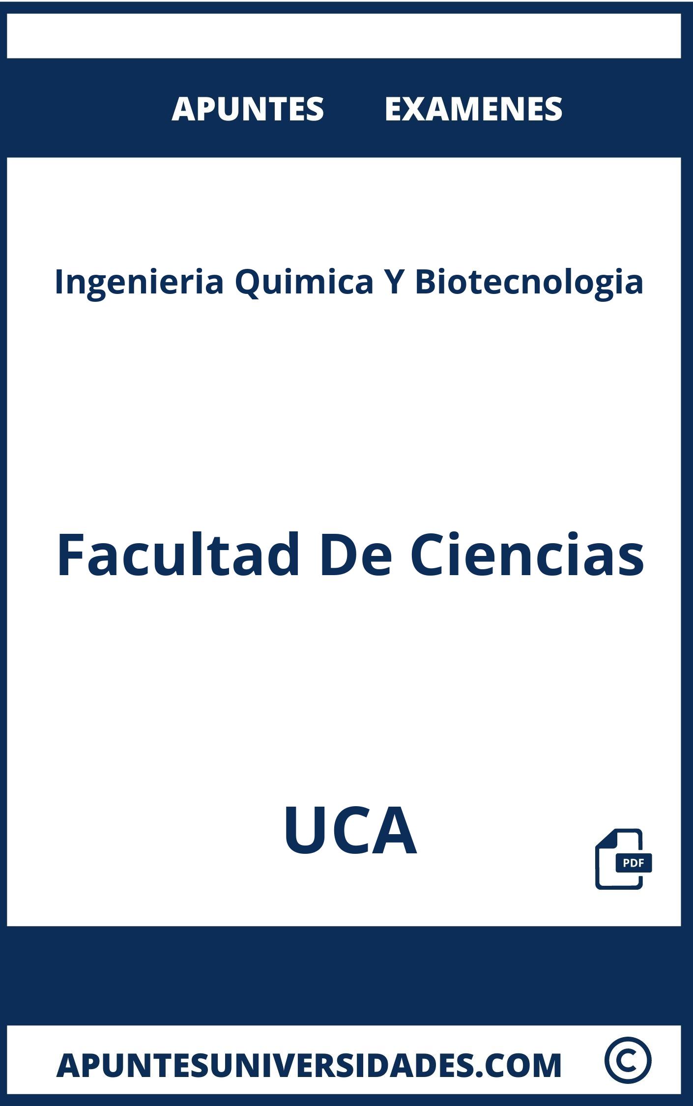 Apuntes Examenes Ingenieria Quimica Y Biotecnologia UCA