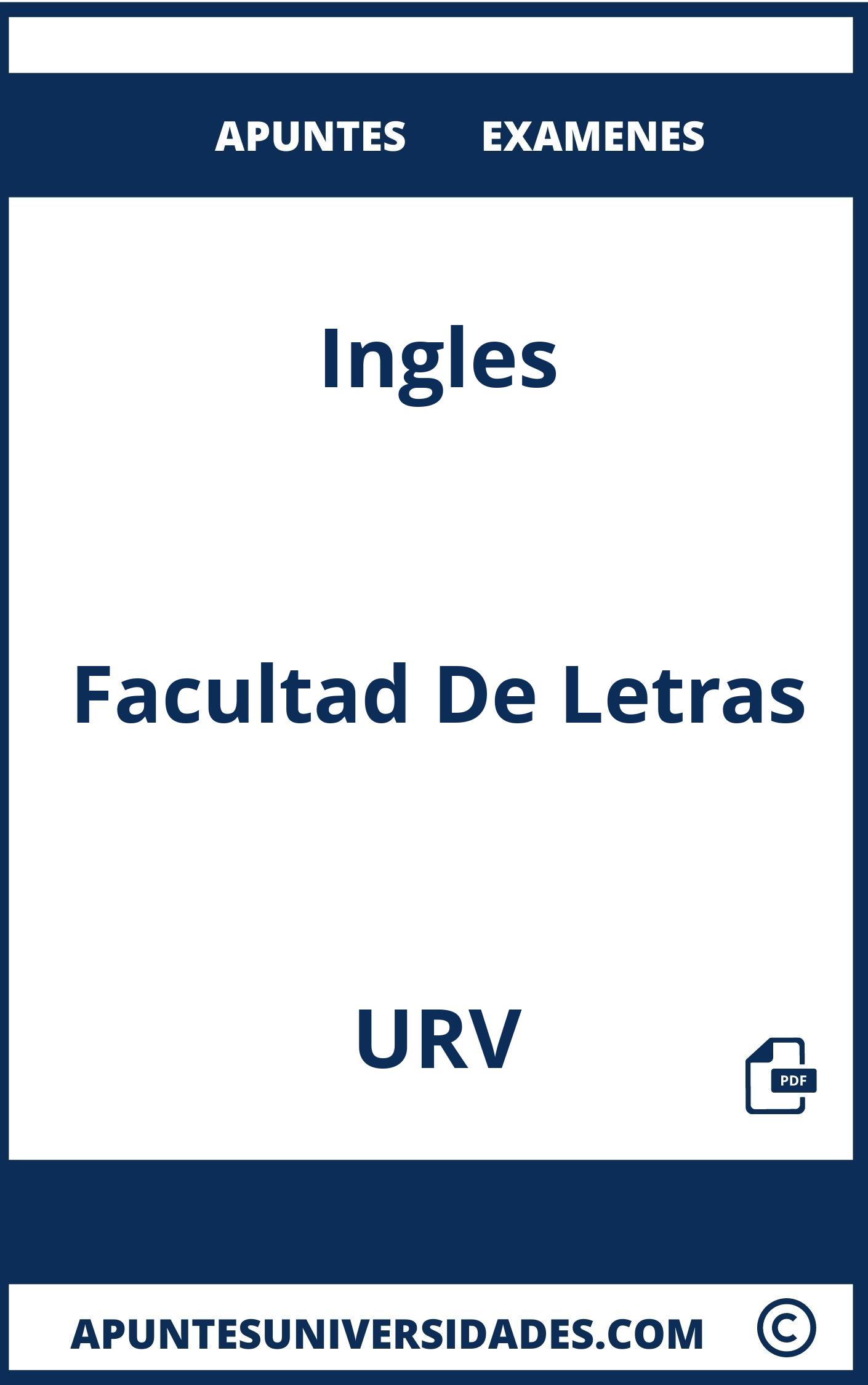 Examenes y Apuntes de Ingles URV