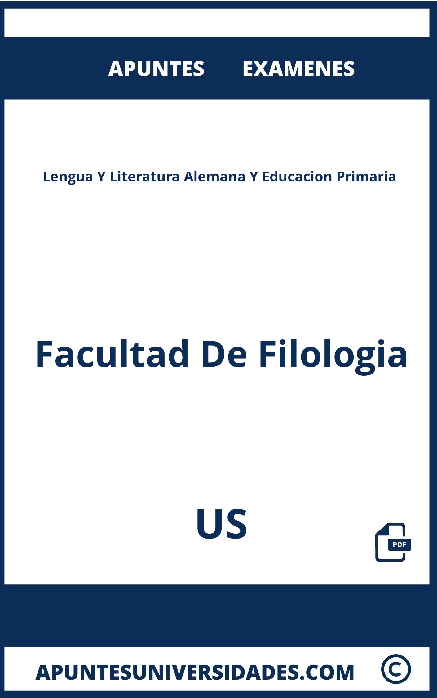 Apuntes Examenes Lengua Y Literatura Alemana Y Educacion Primaria US