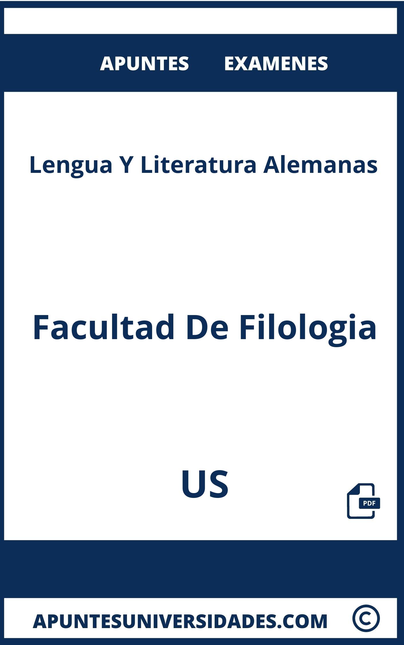 Apuntes Examenes Lengua Y Literatura Alemanas US