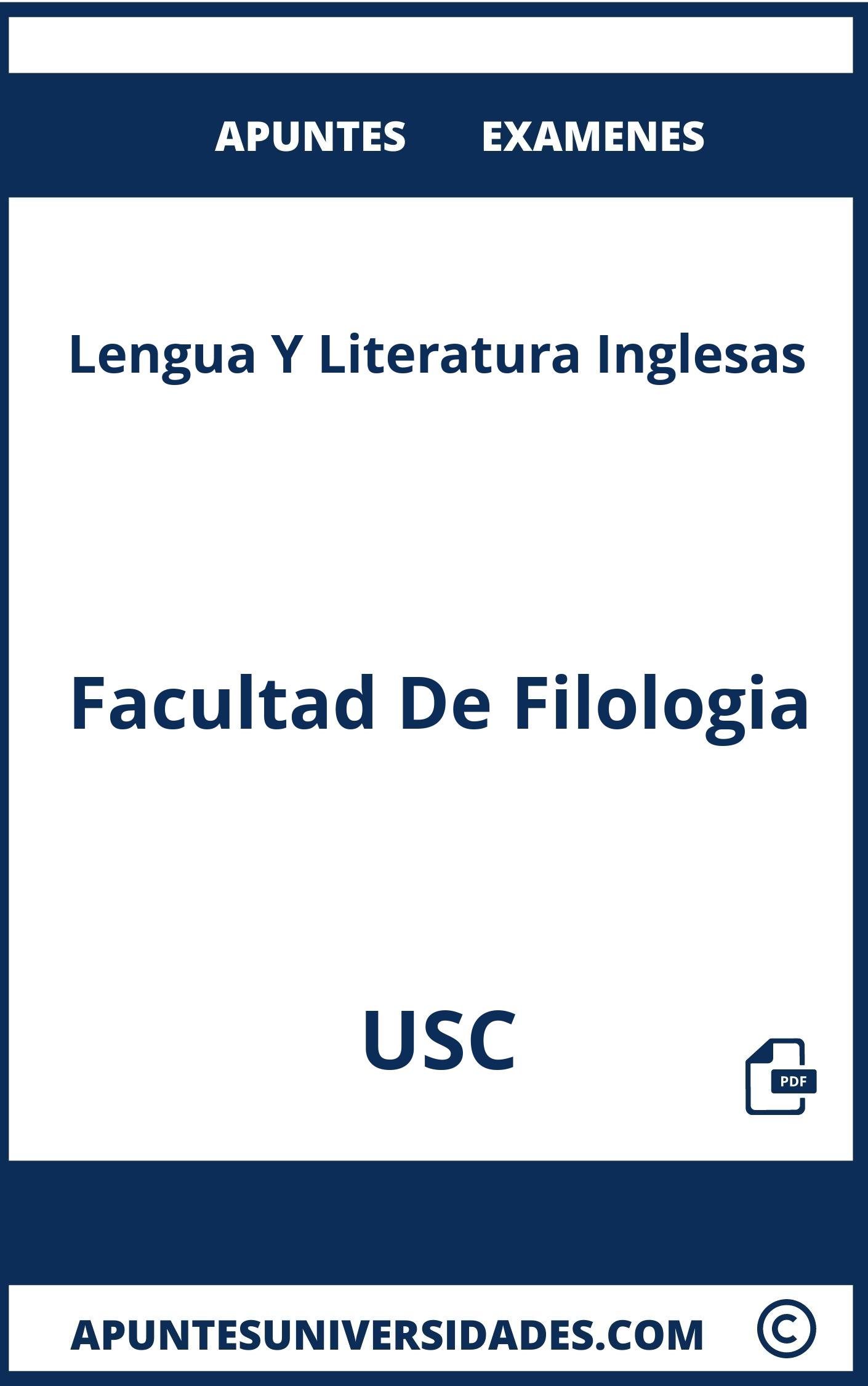 Apuntes y Examenes Lengua Y Literatura Inglesas USC