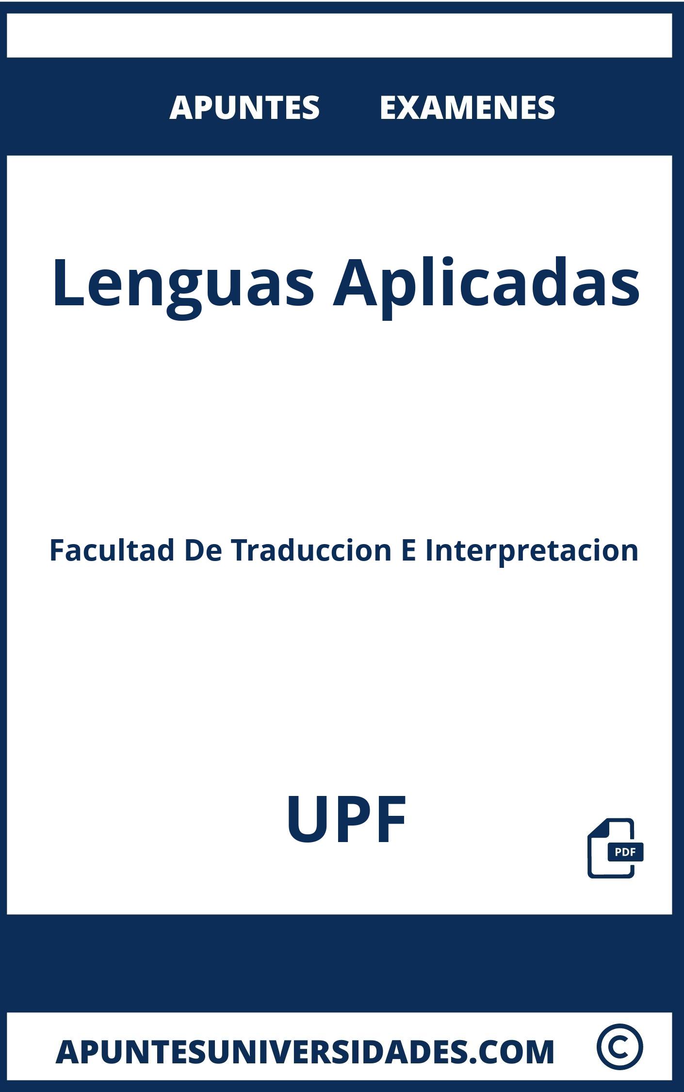 Examenes Apuntes Lenguas Aplicadas UPF