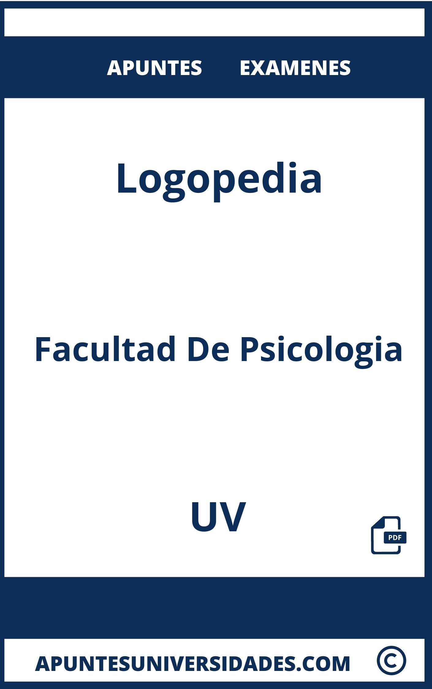 Apuntes Examenes Logopedia UV