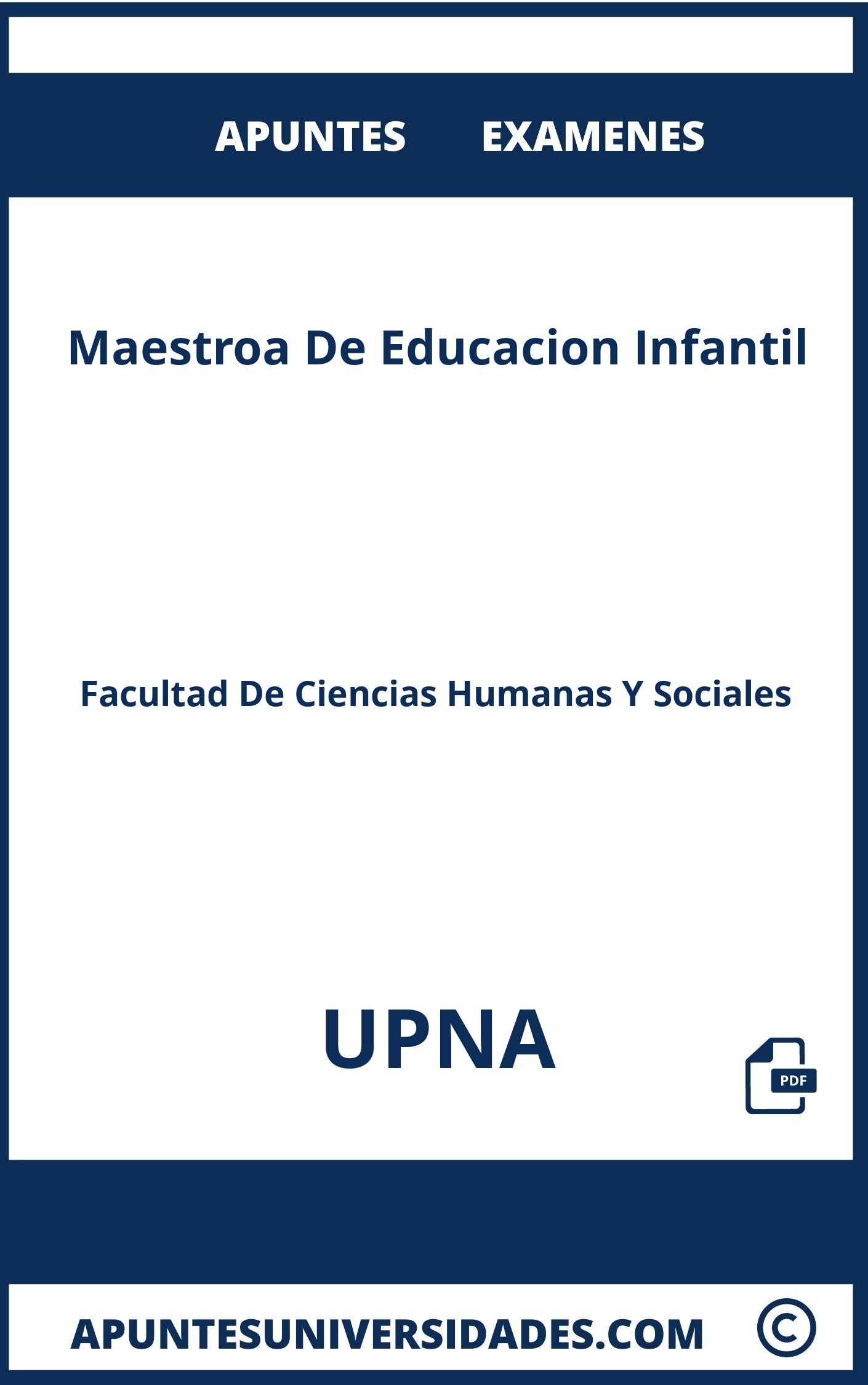 Apuntes y Examenes Maestroa De Educacion Infantil UPNA