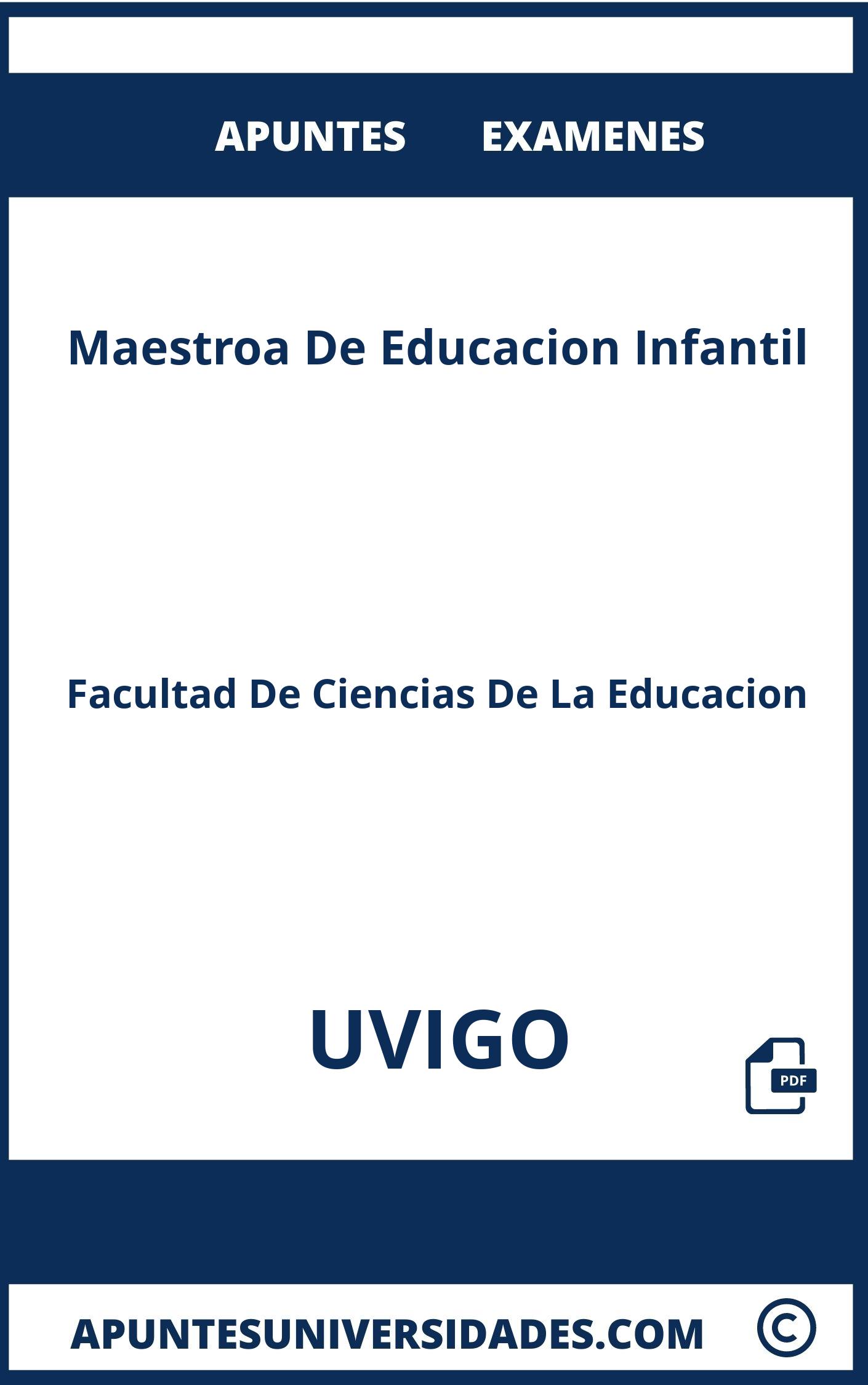 Maestroa De Educacion Infantil UVIGO Examenes Apuntes