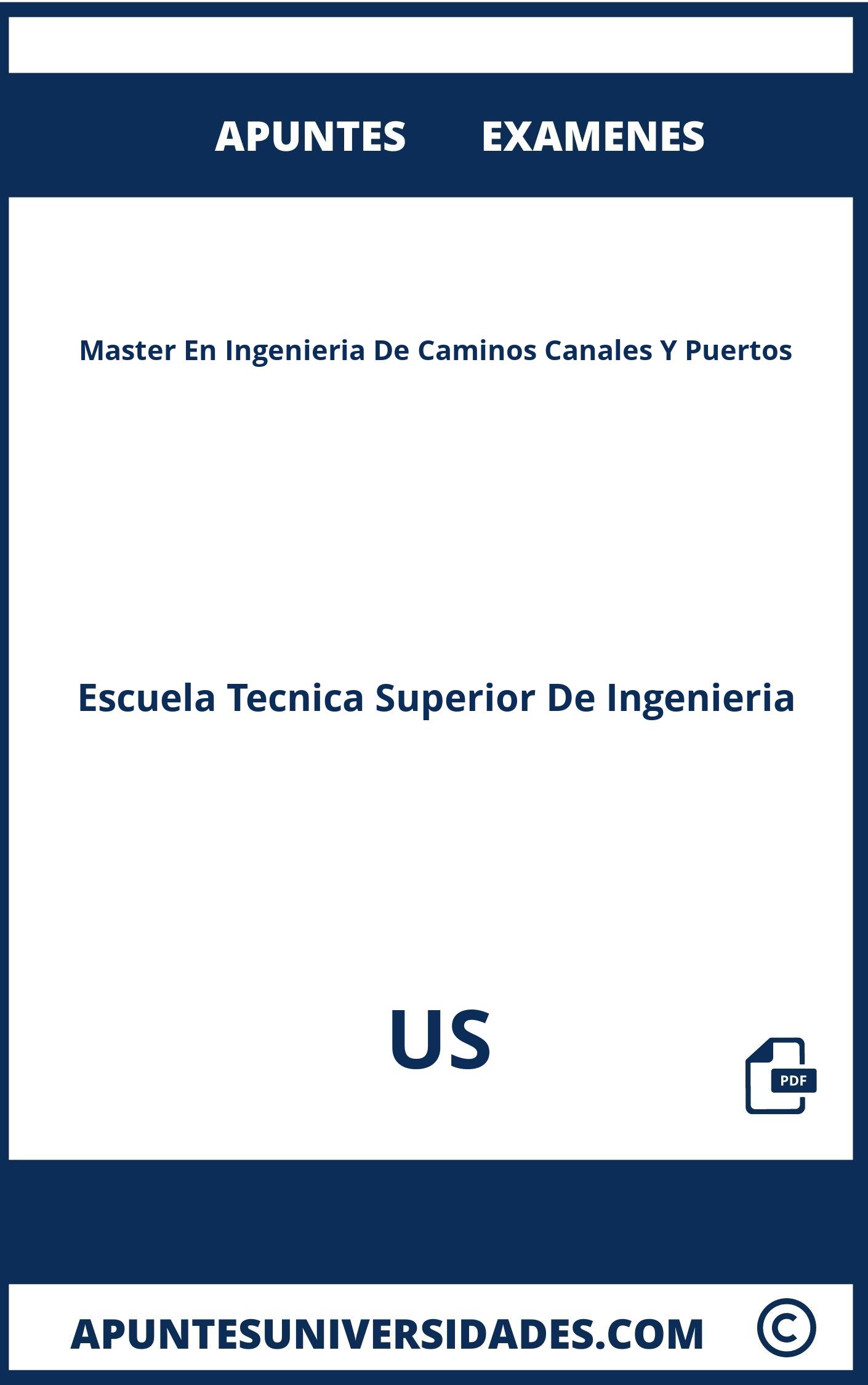 Examenes y Apuntes de Master En Ingenieria De Caminos Canales Y Puertos US