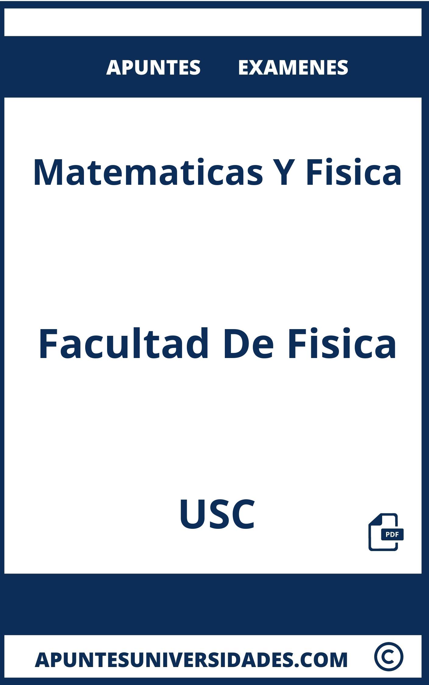 Apuntes y Examenes Matematicas Y Fisica USC