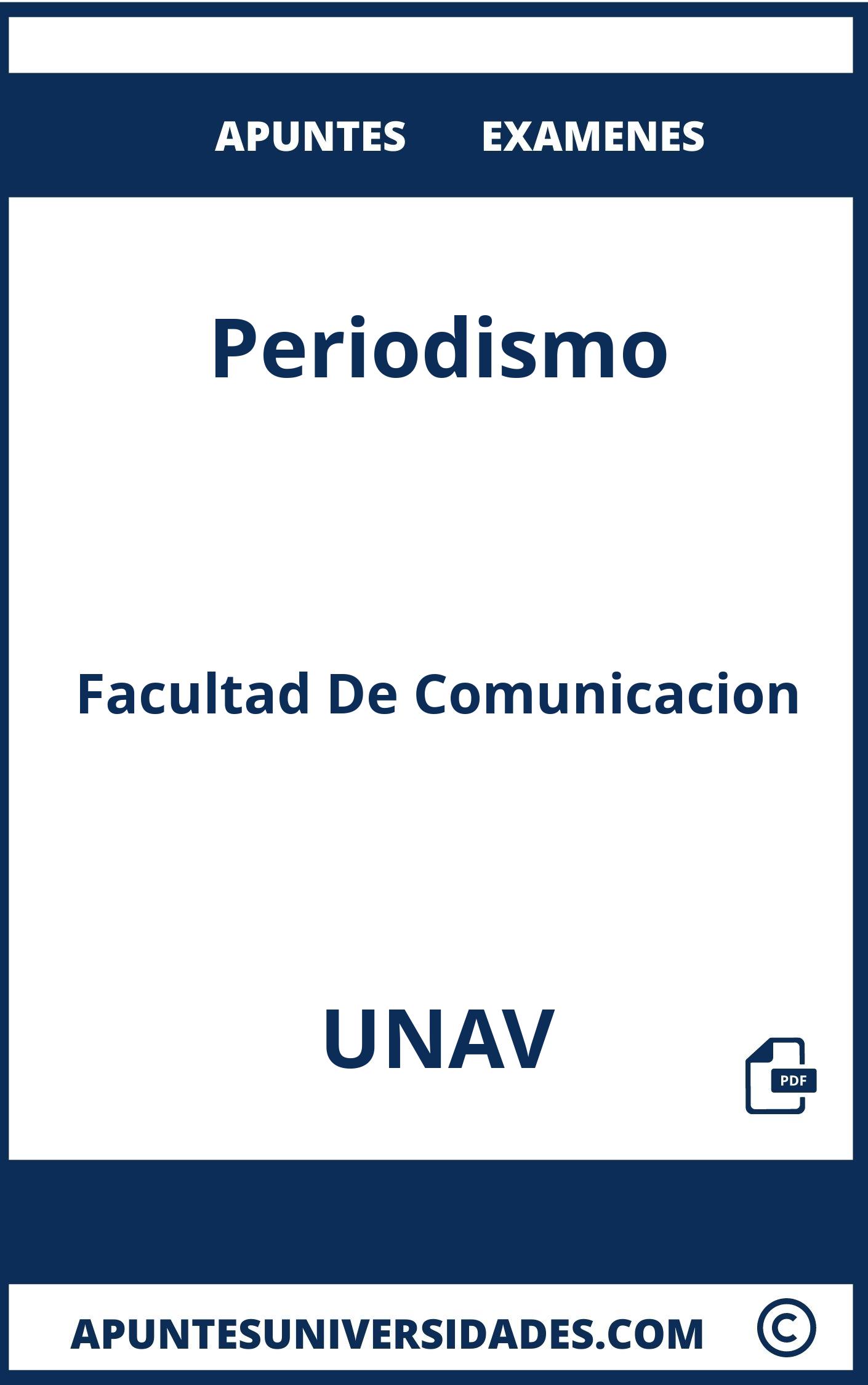 Apuntes y Examenes de Periodismo UNAV