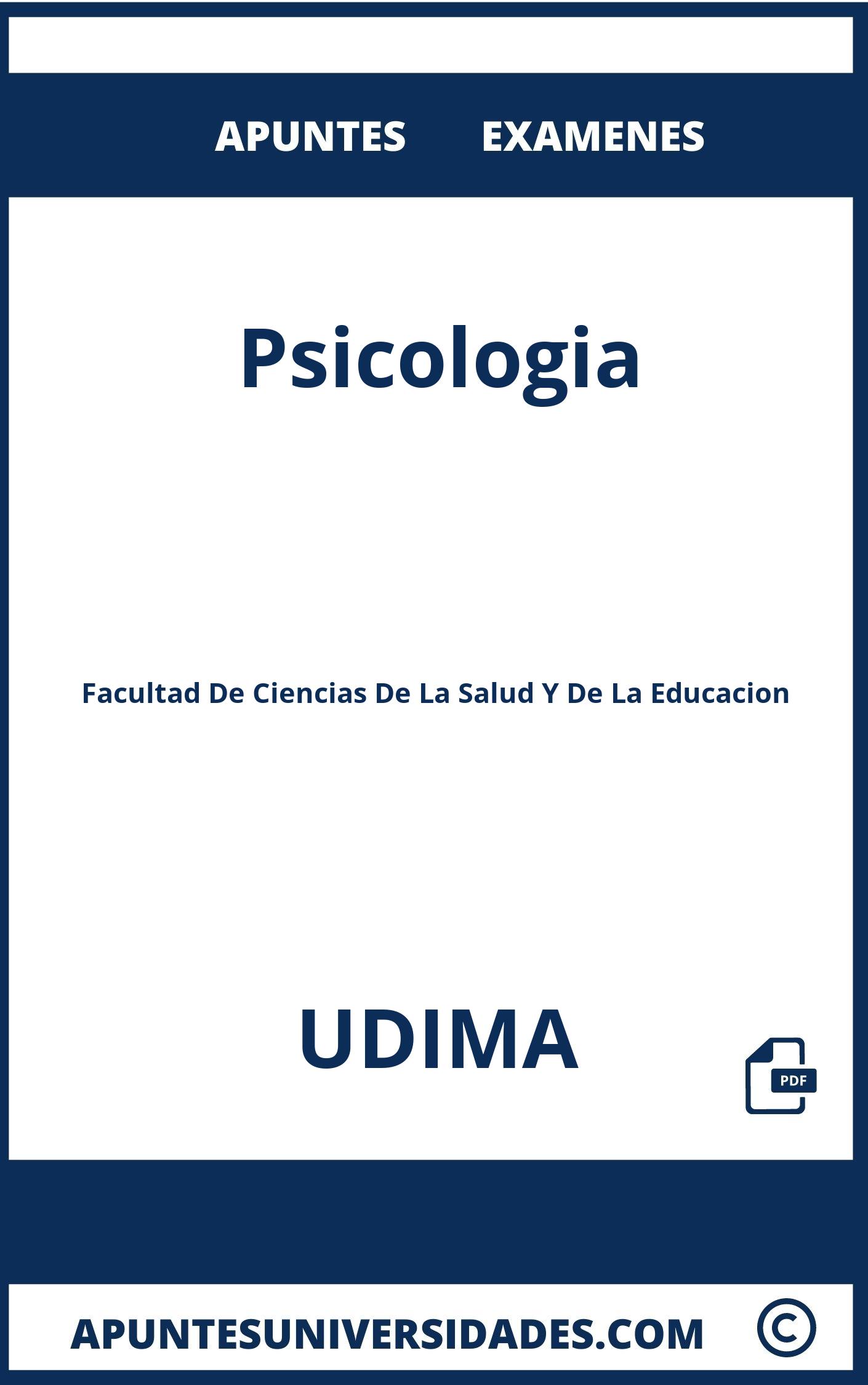 Psicologia UDIMA Examenes Apuntes