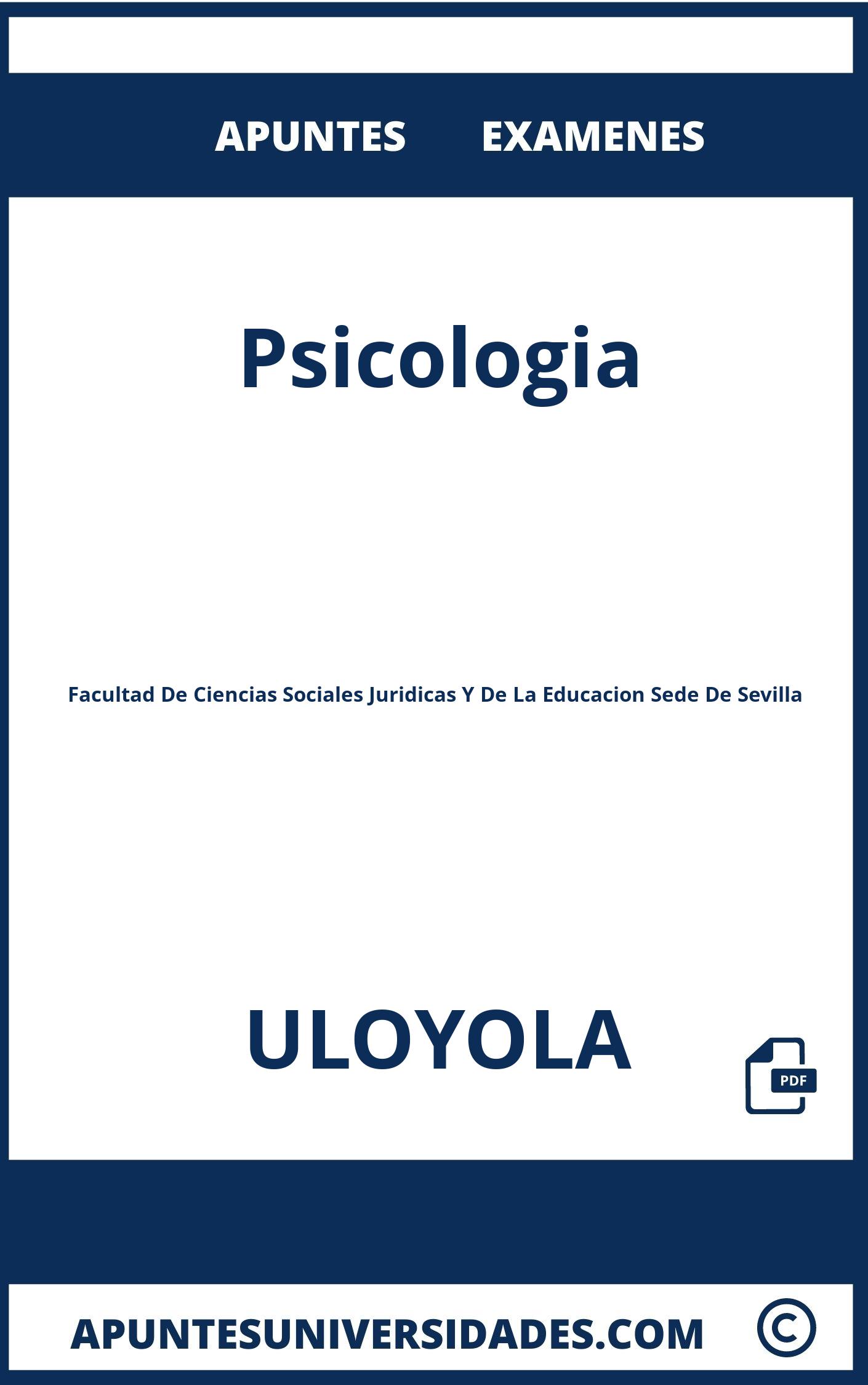 Apuntes Examenes Psicologia ULOYOLA