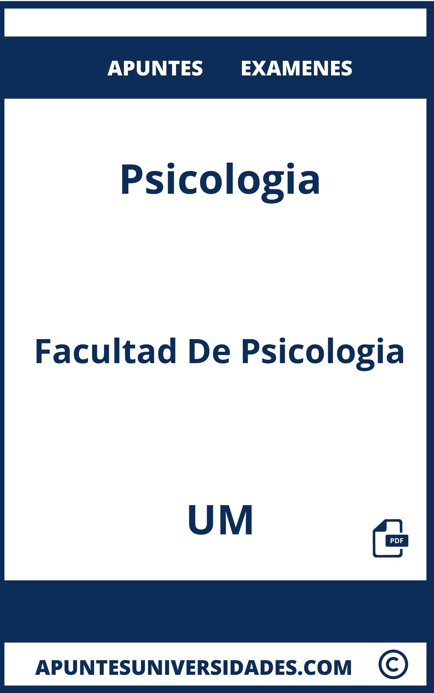 Examenes Apuntes Psicologia UM