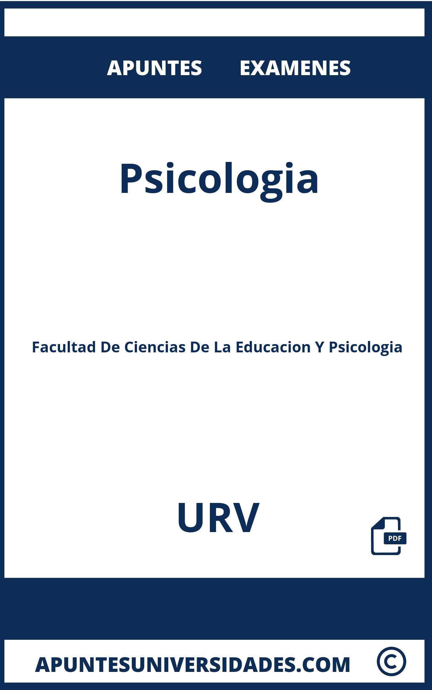 Apuntes Examenes Psicologia URV