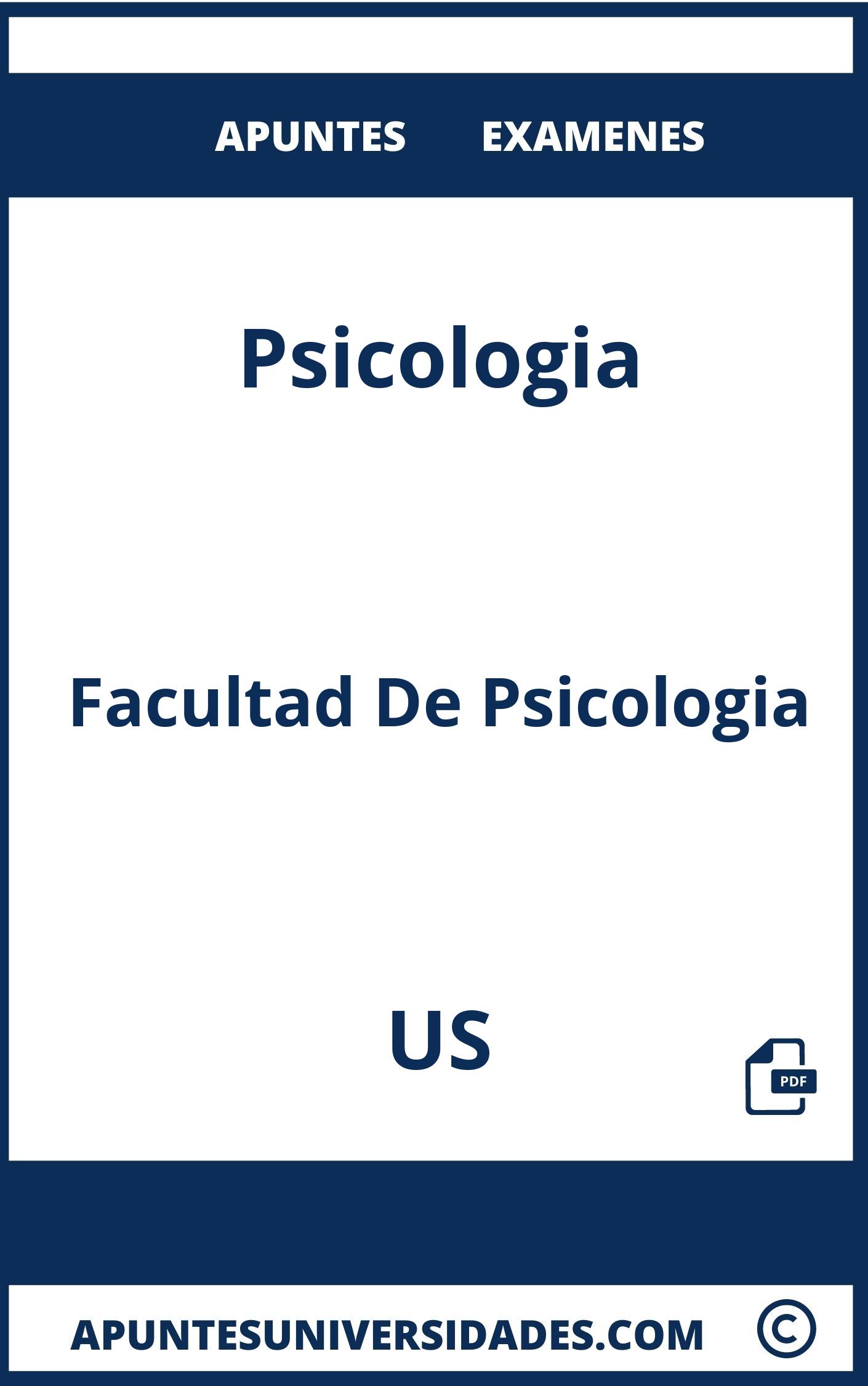 Apuntes y Examenes Psicologia US