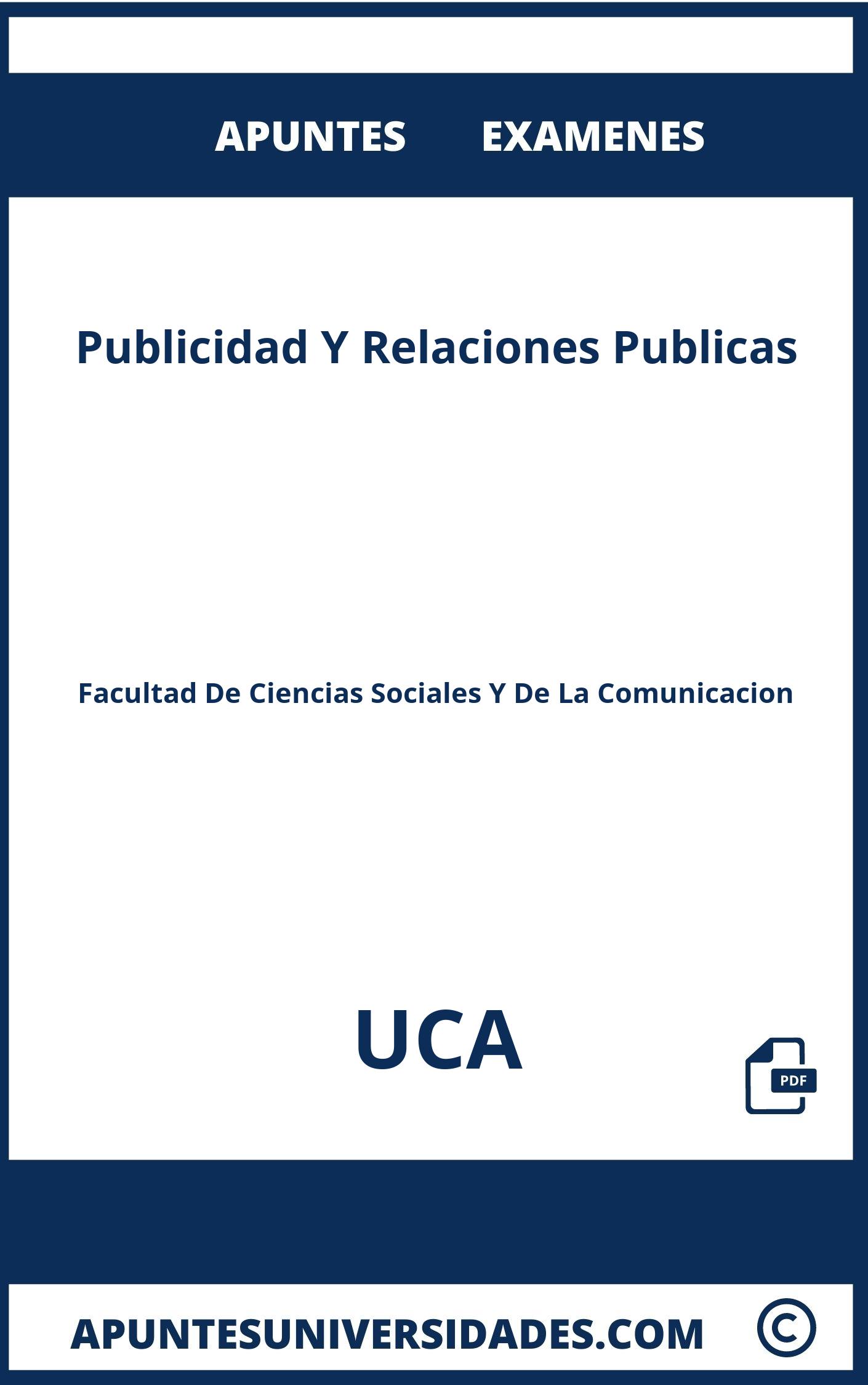 Publicidad Y Relaciones Publicas UCA Examenes Apuntes
