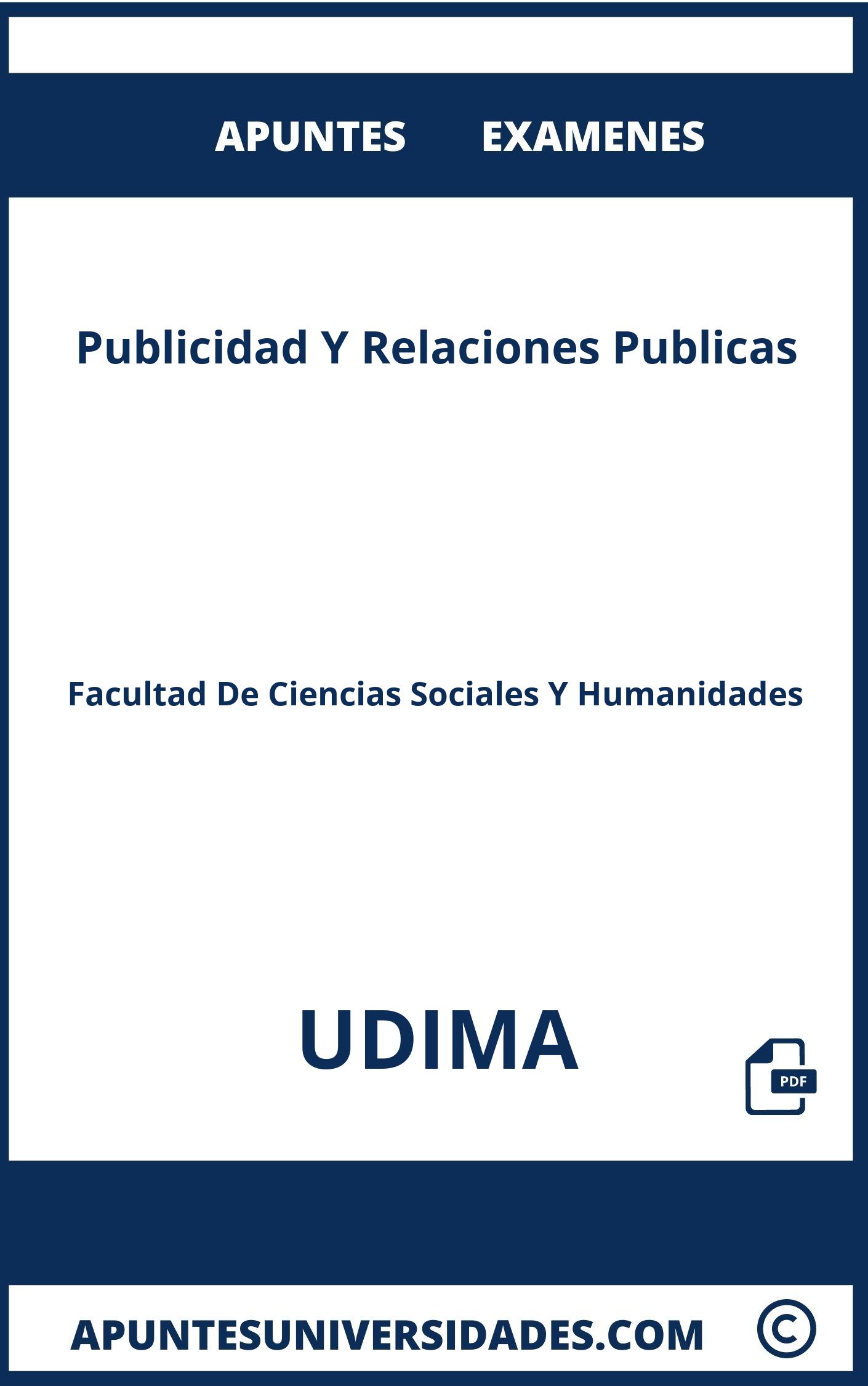 Apuntes y Examenes Publicidad Y Relaciones Publicas UDIMA
