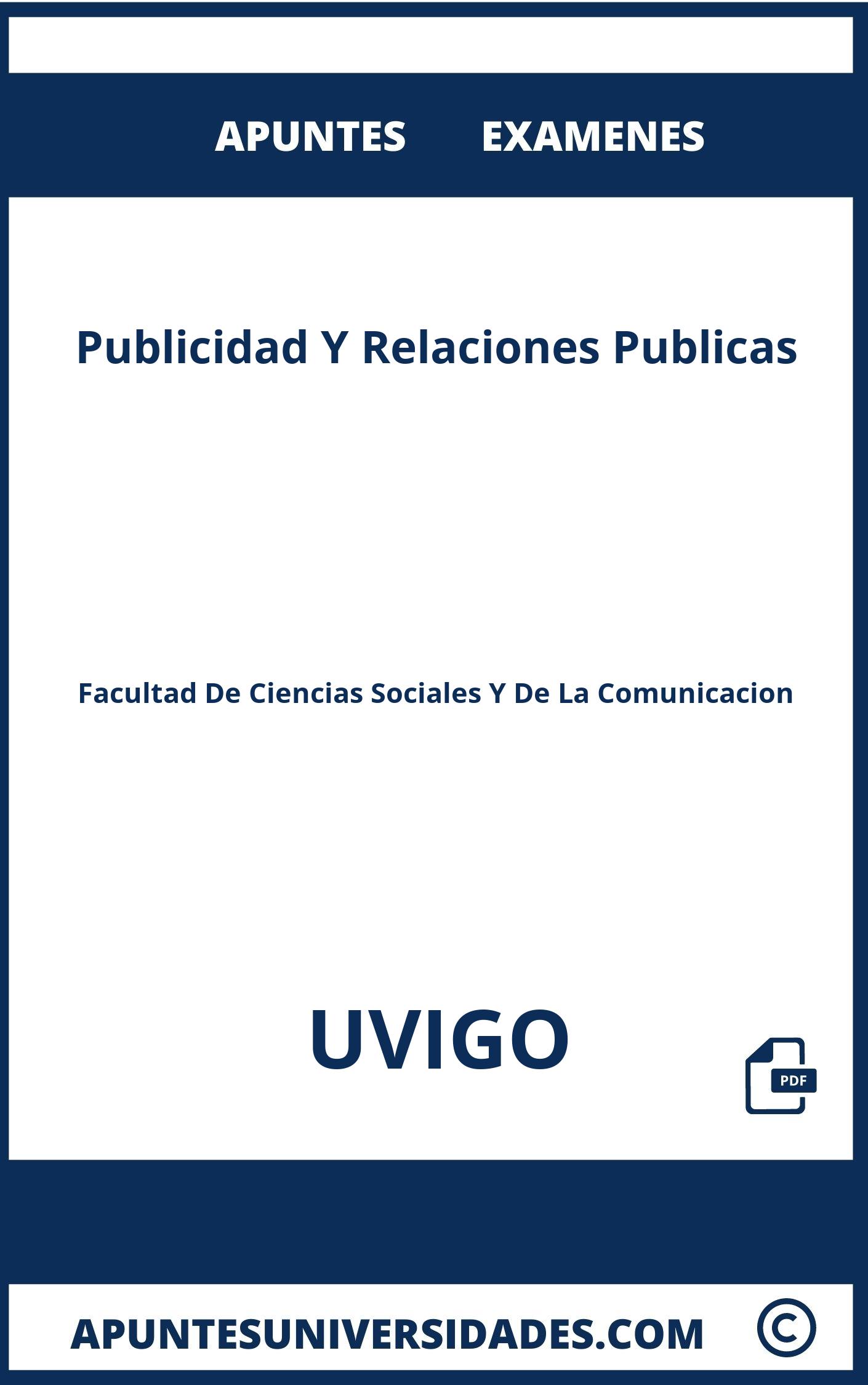 Apuntes y Examenes Publicidad Y Relaciones Publicas UVIGO
