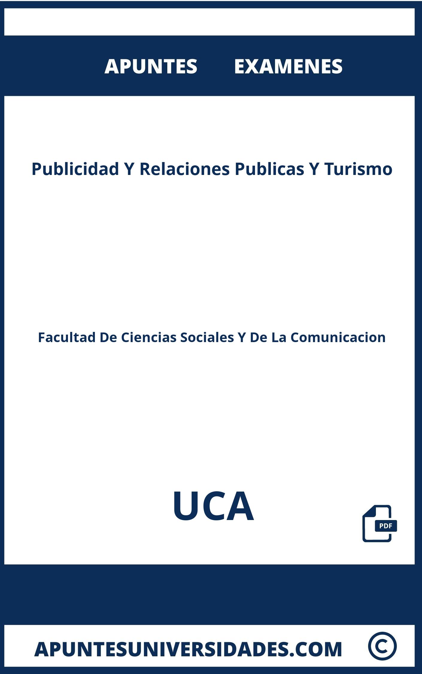 Publicidad Y Relaciones Publicas Y Turismo UCA Examenes Apuntes