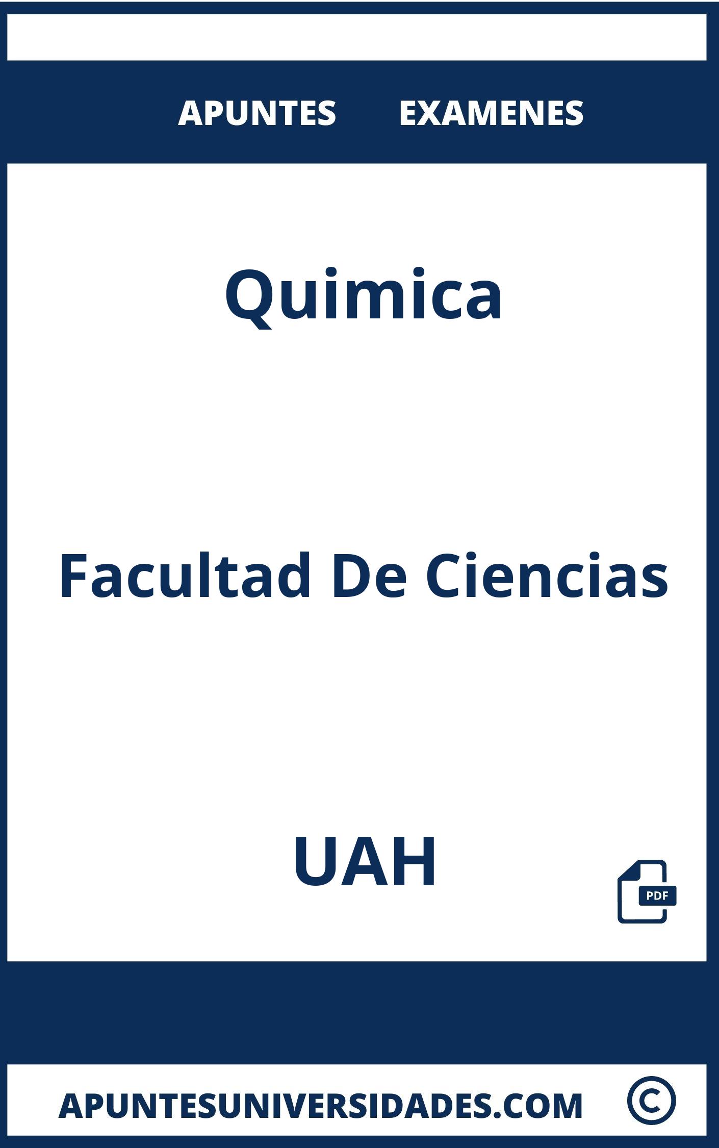 Examenes Apuntes Quimica UAH