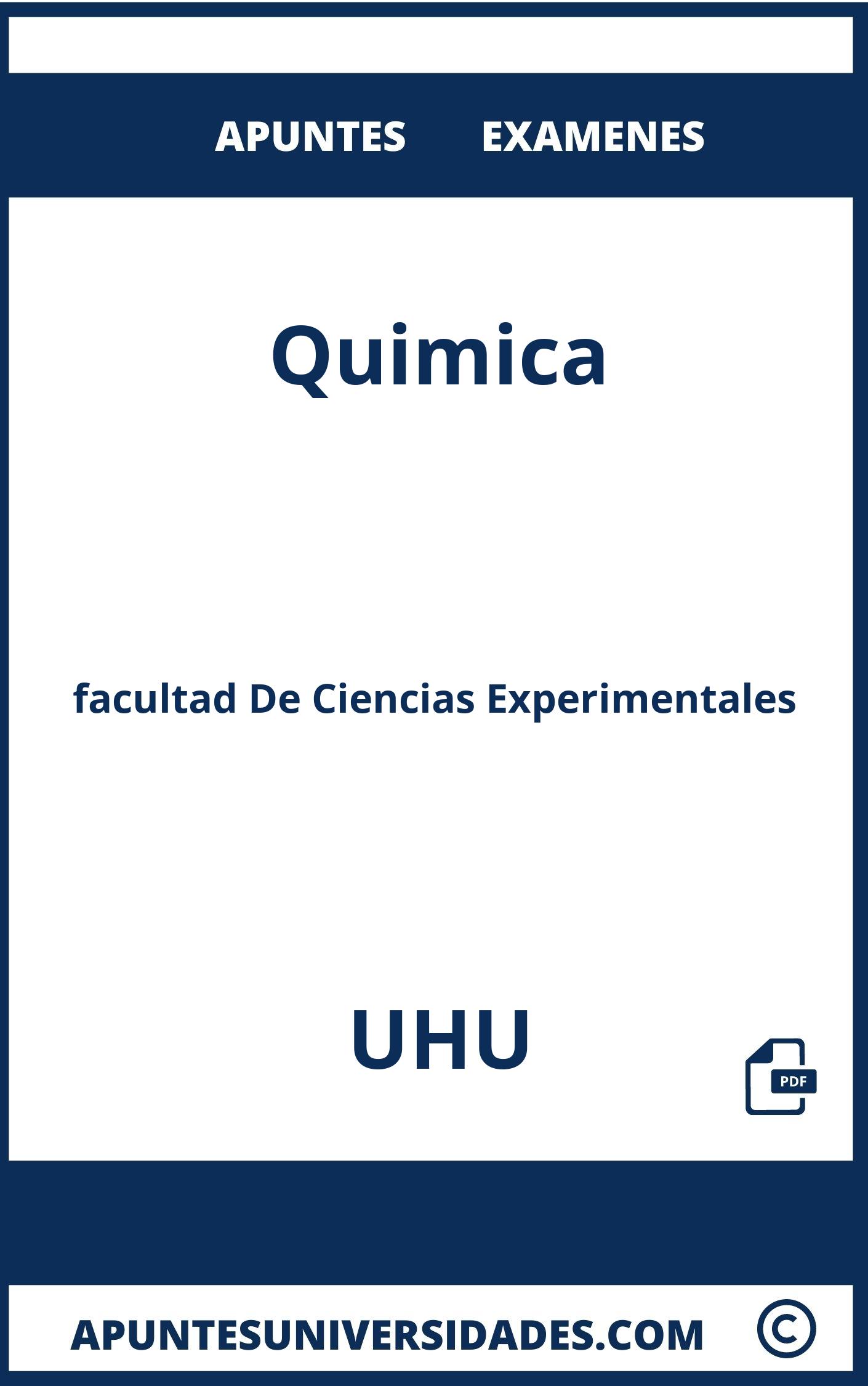 Apuntes y Examenes de Quimica UHU