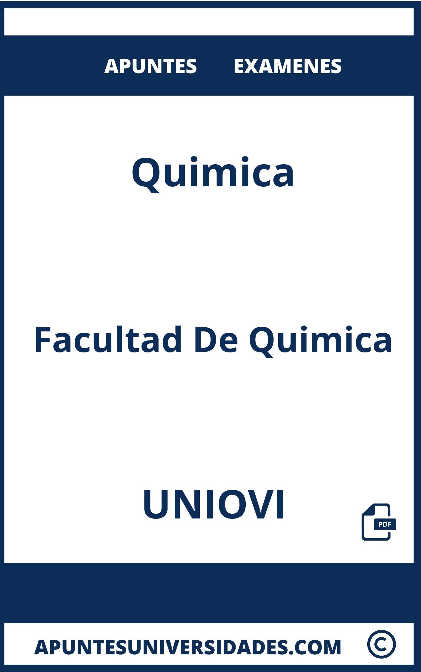 Examenes Apuntes Quimica UNIOVI
