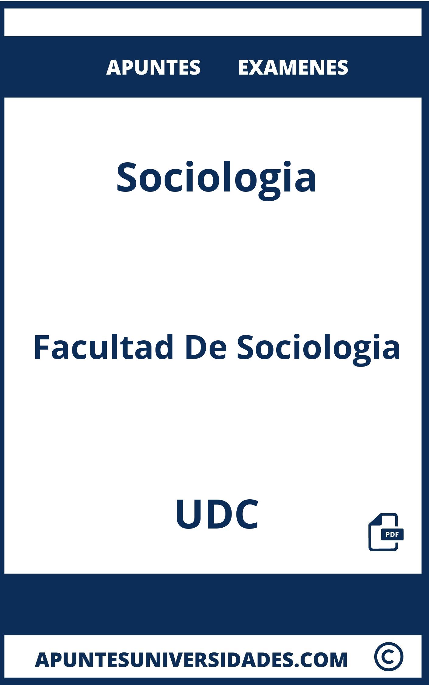 Examenes y Apuntes Sociologia UDC